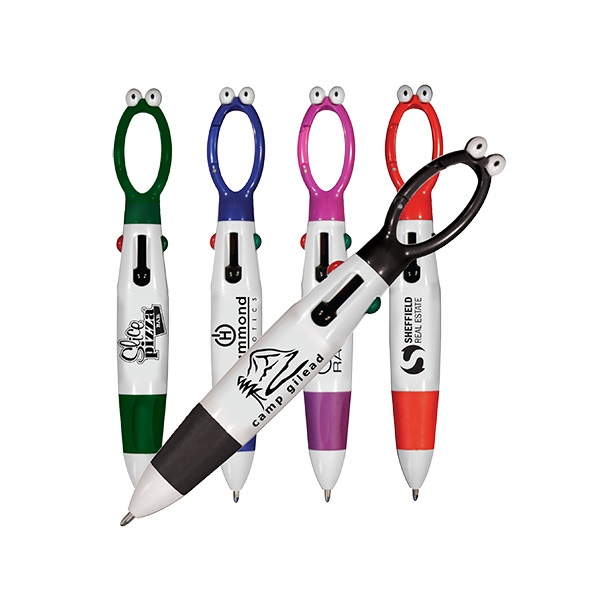 SA55010 Googly-Eyed 4-Color Pen with custom imp...